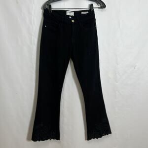 FRAME DEMIN‎ LE CROP MINI BLACK JEANS SIZE 26